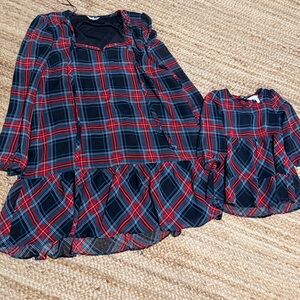 Mommy and me Plaid Dresses